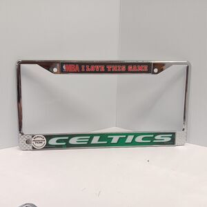 Boston Celtics NBA I Love This Game Chrome License Plate Frame Car Truck SUV